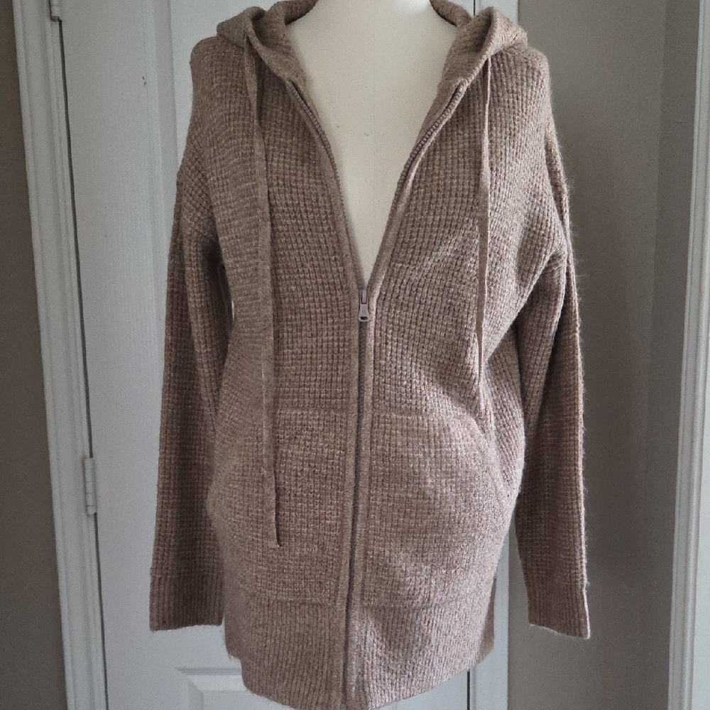 Cozy Tan Zip-Up Hoodie